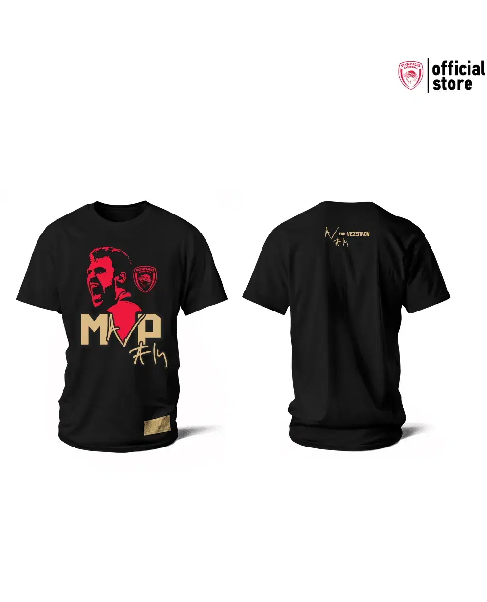 T-Shirt Mens MVP#14 - V For Vezenkov - BLACK