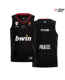 Olympiacos BC 2025-2026 Away Black Jersey – GSA The Legacy Continues @F4ATHENS2026 view 3