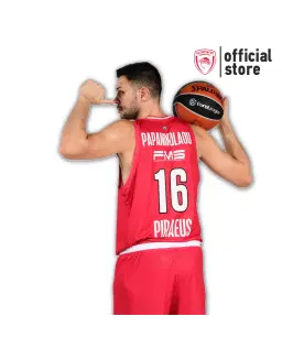 Olympiacos BC 2025-2026 Home Striped Jersey – GSA The Legacy Continues @F4ATHENS2026 view 3